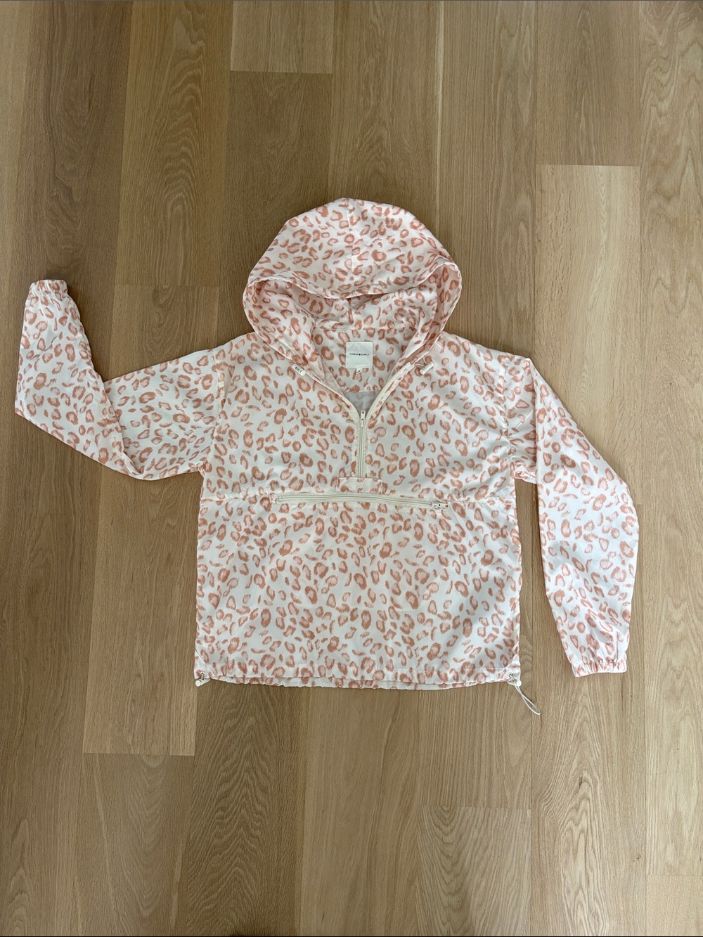 Thread & Supply Leopard Print Hooded Wind Jacket
